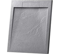 Поддон для душа VINCEA из искусственного камня, 900x900x25, серый VST-4SRL9090G