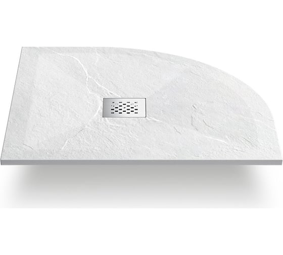 Поддон для душа VINCEA из искусственного камня, 800x800x25, белый матовый VST-4SQ8080W 1