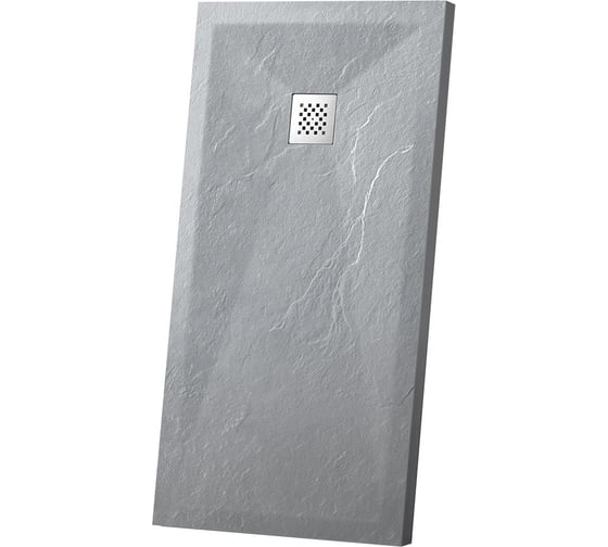 Поддон для душа VINCEA из искусственного камня,1200x1000x25, серый VST-4SR1012G