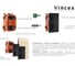 Душевой комплект VINCEA термостатический встраиваемый, двухрежимный, черный VSFW-103TMB 6