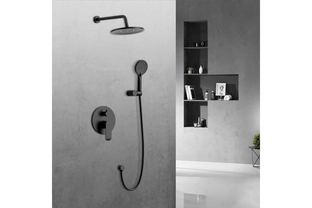 Душевой комплект VINCEA Esse встраиваемый, 2 режима, ограничитель ...