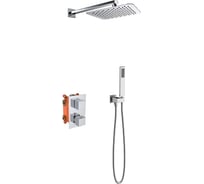 Душевой комплект VINCEA термостатический встраиваемый, двухрежимный, хром VSFW-102TCH