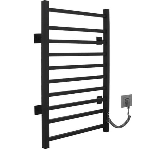 Электрический полотенцесушитель VINCEA 50x80, черный, таймер VTD-1LBE