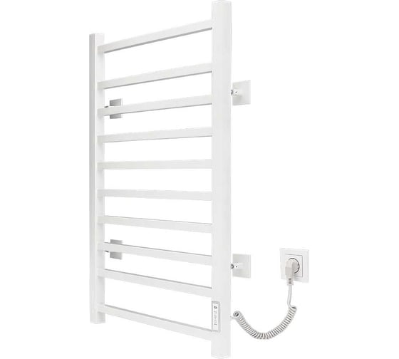 Электрический полотенцесушитель VINCEA 50x80, белый, таймер VTD-1LWE