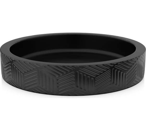 Настольная мыльница FORA delicate black полирезин FOR-DLB036 1