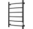 Электрический полотенцесушитель Маргроид из стали, встроенный диммер, правый ТЭН, В4 80x40см, черный 4690569263488 1