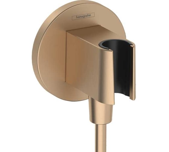 Шланговое подсоединение Hansgrohe Fixfit s с держателем душа, шлиф.бронза 26888140 00000125177 1