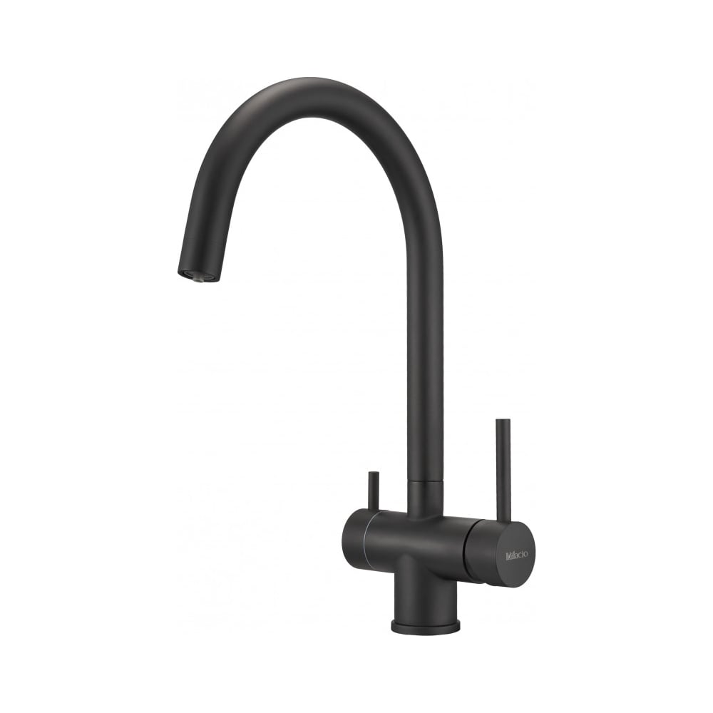 Смеситель для кухни MILACIO Ultra total black MCU.554.TB - выгодная ...