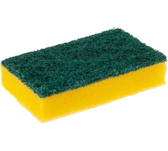 Диспенсер для моющего средства PROFF PLASTIK 130x60x110 мм, с дозатором+губка серый пластиковый "proff" 1/24 УИ-2601525с