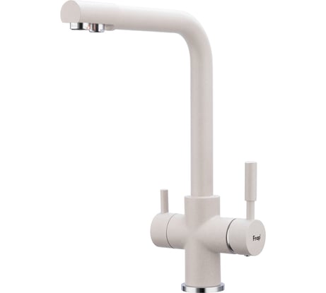 Смеситель для кухни Frap 40к f4352-24 с фильтром, молочный 550847