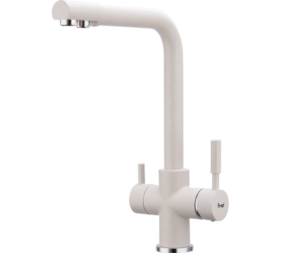 Смеситель для кухни Frap 40к f4352-24 с фильтром, молочный 550847