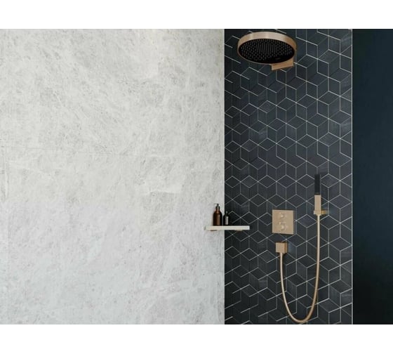 Ручной душ Hansgrohe Rainfinity baton 100 1je шлиф,бронза 26866140 00000087306