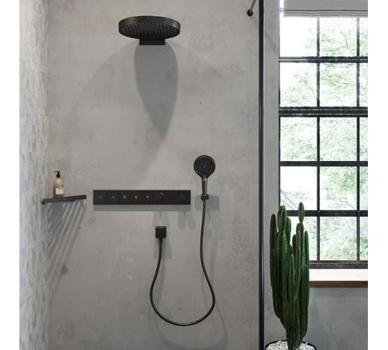 Внешняя часть термостатического смесителя для душа Hansgrohe Rainselect 15382670 00000075461