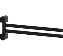 Держатель полотенец Artwelle поворотный, двойной 35 см, черный 7731