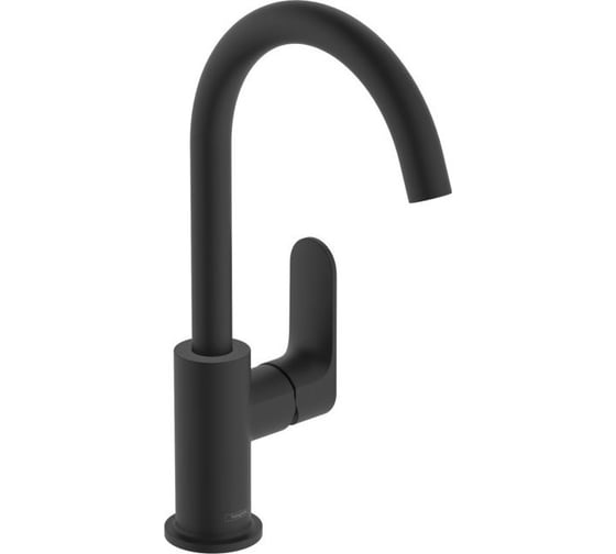 Смеситель для раковины Hansgrohe Rebris e 210, матовый черный 72536670 00000122445