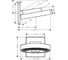 Верхний душ Hansgrohe Rainfinity 250 3jet, с настенным держателем 26232000 00000071037 2