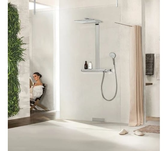 Душевая система Hansgrohe Rainmaker select 460 2jet белый/хром 27109400 00000044031