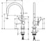 Смеситель для кухни Hansgrohe M54 talis 220 сталь 72804800 00000080912 2