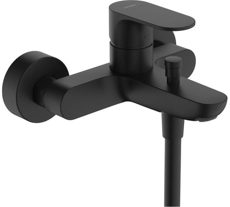 Смеситель для ванны Hansgrohe Rebris e матовый черный 72440670 00000122466