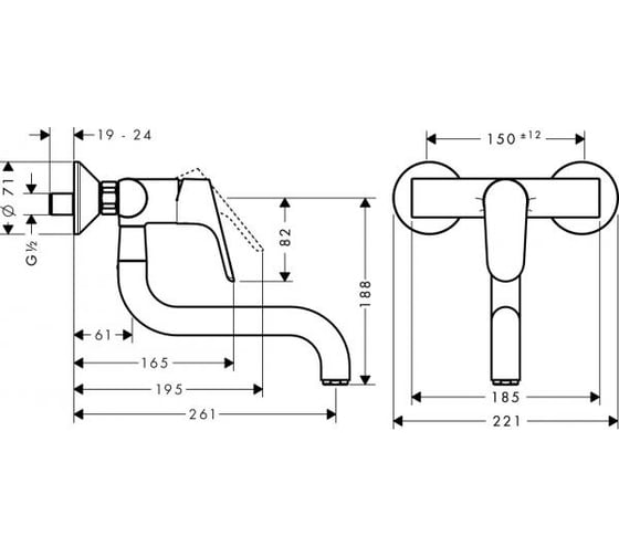 Смеситель для кухни Hansgrohe Focus 31825000 00000032008