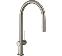 Смеситель для кухни Hansgrohe M54 talis 210 с вытяжным душем, сталь 72800800 00000083872