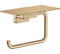 Бумагодержатель Hansgrohe Addstoris с полкой, шлифованная бронза 41772140 00000092066