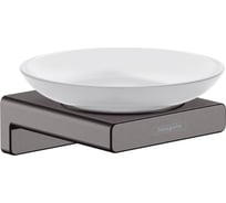 Мыльница Hansgrohe шлифованный черный, хром 41746340 00000092131