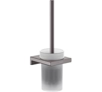 Настенный ершик Hansgrohe Addstoris шлифованный черный хром 41752340 00000092151