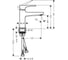 Смеситель для раковины Hansgrohe Metropol 100 полир.золото 32500990 00000081803 2
