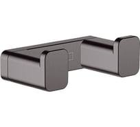 Двойной крючок Hansgrohe Addstoris шлифованный черный хром 41755340 00000092001