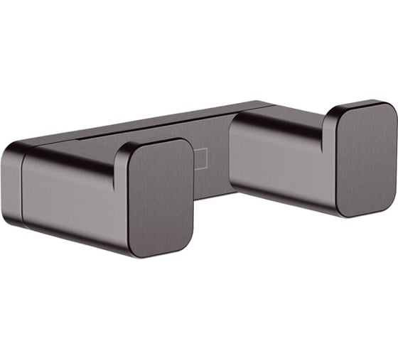 Двойной крючок Hansgrohe Addstoris шлифованный черный хром 41755340 00000092001 1