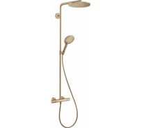 Душевая система Hansgrohe Raindance select showerpipe s 240 1jet powderrain, шлиф.бронза 27633140 00000071053