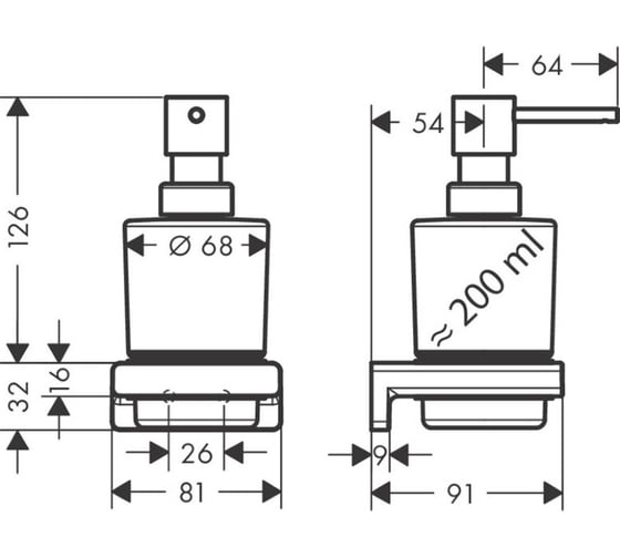 Дозатор Hansgrohe Addstoris 41745000 00000091269