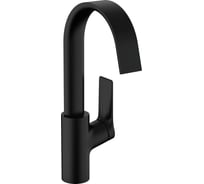 Смеситель для раковины Hansgrohe Vivenis 210 push open матовый черный 75030670 00000091255