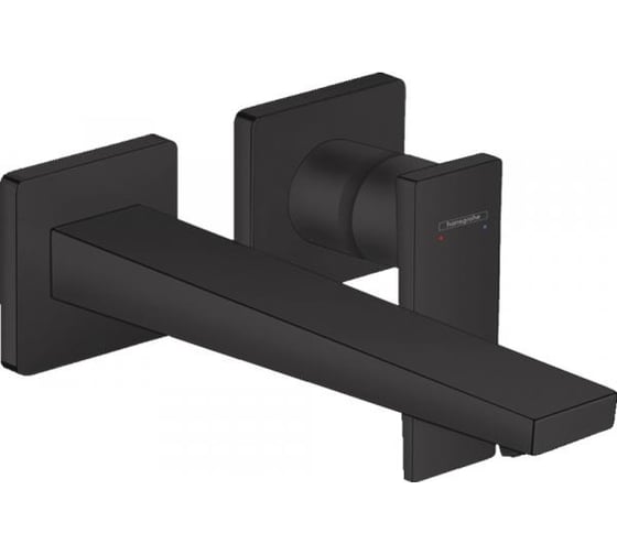 Смеситель для раковины из стены Hansgrohe Metropol матовый черный 32526670 00000071082