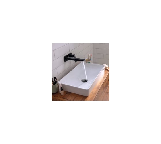 Смеситель для раковины из стены Hansgrohe Metropol матовый черный 32526670 00000071082