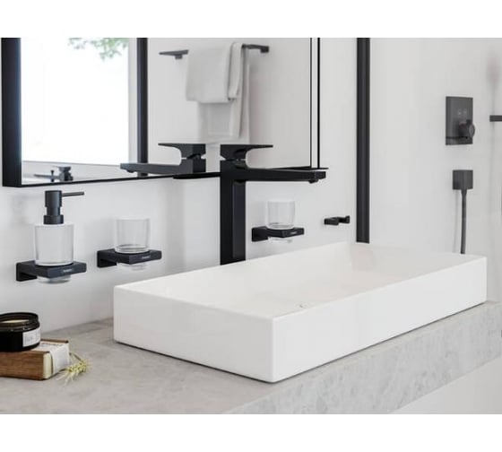 Смеситель для раковины Hansgrohe Metropol 260 шлиф.черный хром 32512340 00000077439