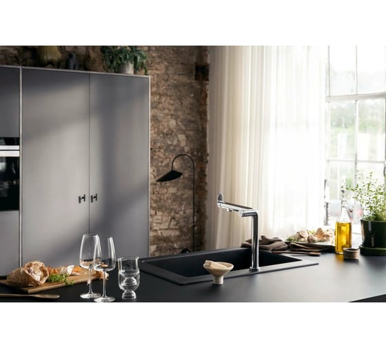 Смеситель для кухни Hansgrohe Aqittura m91 240 1j с подключением к фильтру питьевой воды 76804000 00000126673
