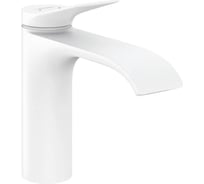 Смеситель для раковины Hansgrohe Vivenis 110 без донного клапана, матовый белый 75022700 00000094151