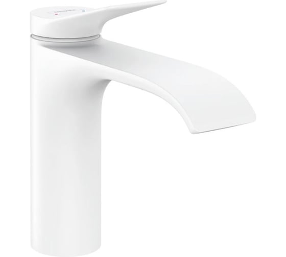 Смеситель для раковины Hansgrohe Vivenis 110 без донного клапана, матовый белый 75022700 00000094151
