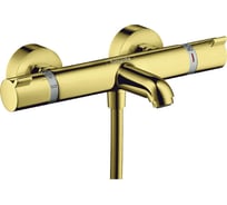 Термостатический смеситель для ванны Hansgrohe Ecostat comfort полированное золото 13114990 00000077515