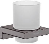 Стакан Hansgrohe Addstoris шлифованный черный хром 41749340 00000092158