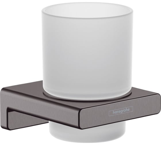 Стакан Hansgrohe Addstoris шлифованный черный хром 41749340 00000092158