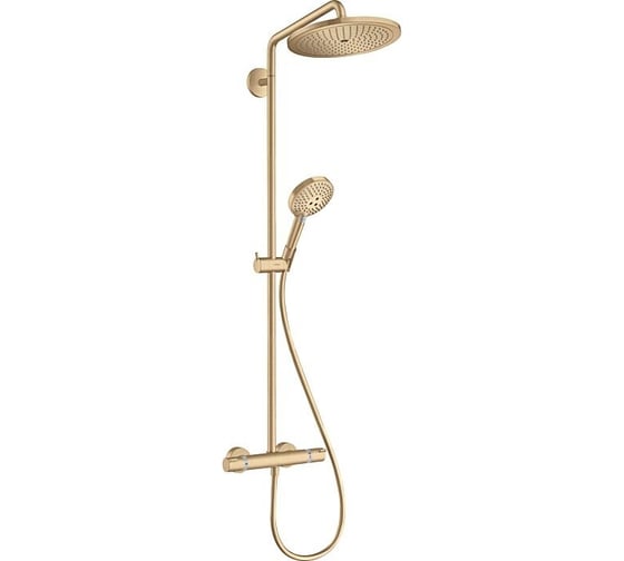 Душевая система Hansgrohe Croma select s 280 1jet showerpipe шлифованная бронза 26890140 00000081128