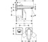 Смеситель для раковины из стены Hansgrohe Metropol 32525000 00000054664 2