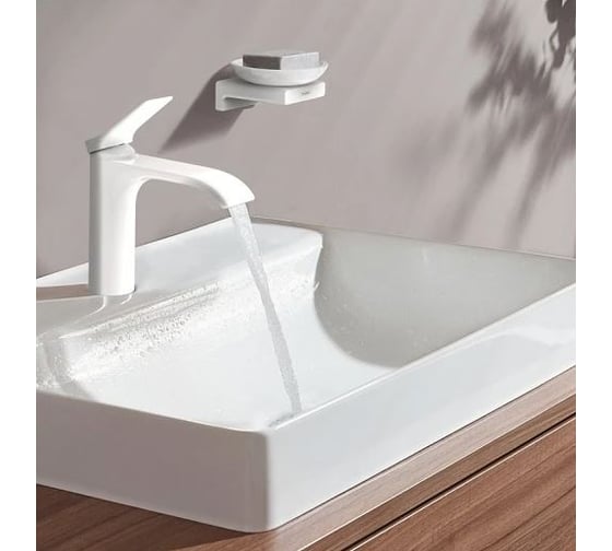 Смеситель для раковины Hansgrohe Vivenis 110 матовый белый 75020700 00000094147