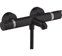 Термостатический смеситель для ванны Hansgrohe Ecostat comfort матовый черный 13114670 00000072012