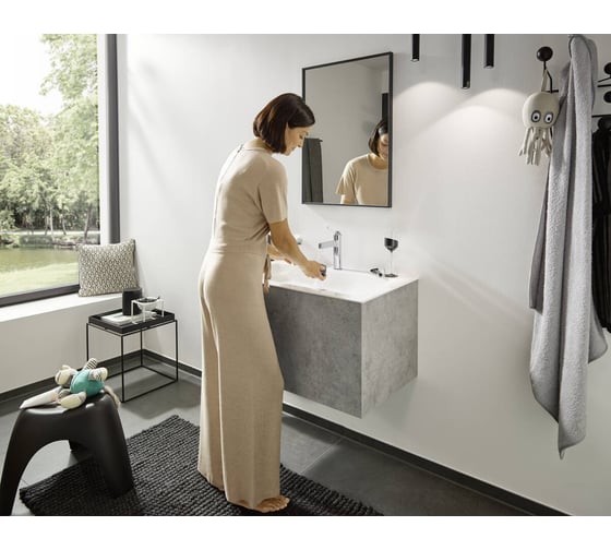Смеситель для раковины Hansgrohe Finoris 110 матовый белый 76020700 00000094512