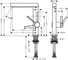 Смеситель для раковины Hansgrohe Finoris 230 push open, матовый черный 76060670 00000094418 2