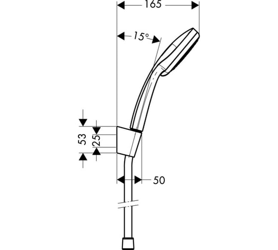 Душевой набор Hansgrohe Croma 100 vario/porters 27592000 00000007819